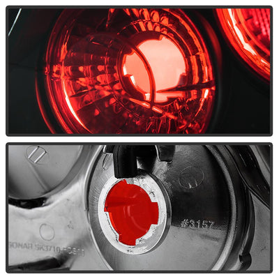 Black Euro Style Tail Lights <br>00-04 Ford Focus