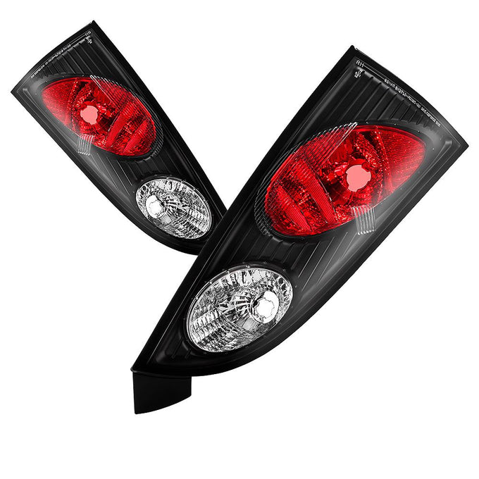 Black Euro Style Tail Lights <br>00-04 Ford Focus