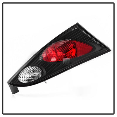 Black Euro Style Tail Lights <br>00-04 Ford Focus