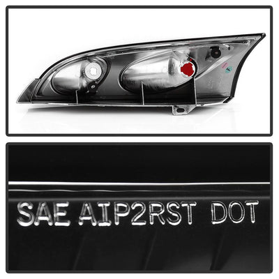 Black Euro Style Tail Lights <br>00-04 Ford Focus