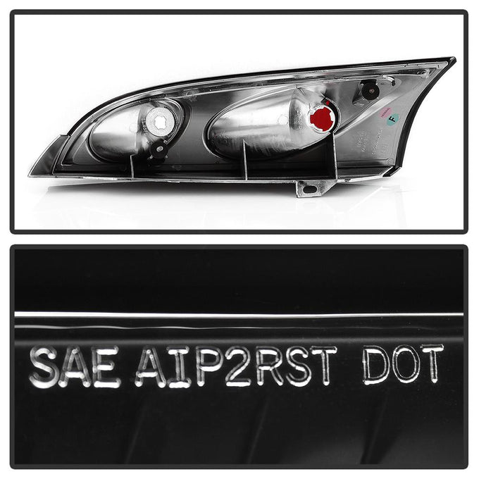 Black Euro Style Tail Lights <br>00-04 Ford Focus