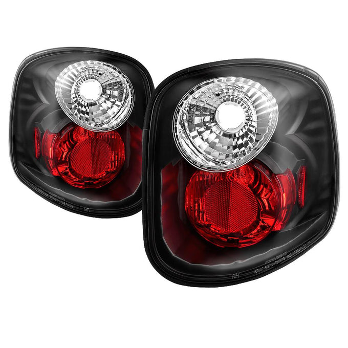 Black Euro Style Tail Lights <br>01-03 Ford F-150