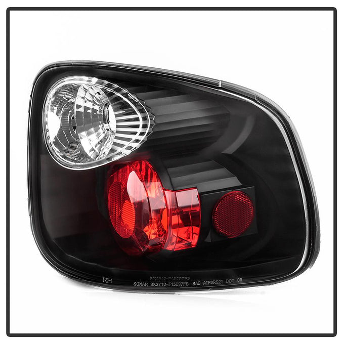 Black Euro Style Tail Lights <br>01-03 Ford F-150