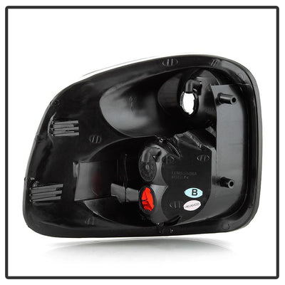 Black Euro Style Tail Lights <br>01-03 Ford F-150