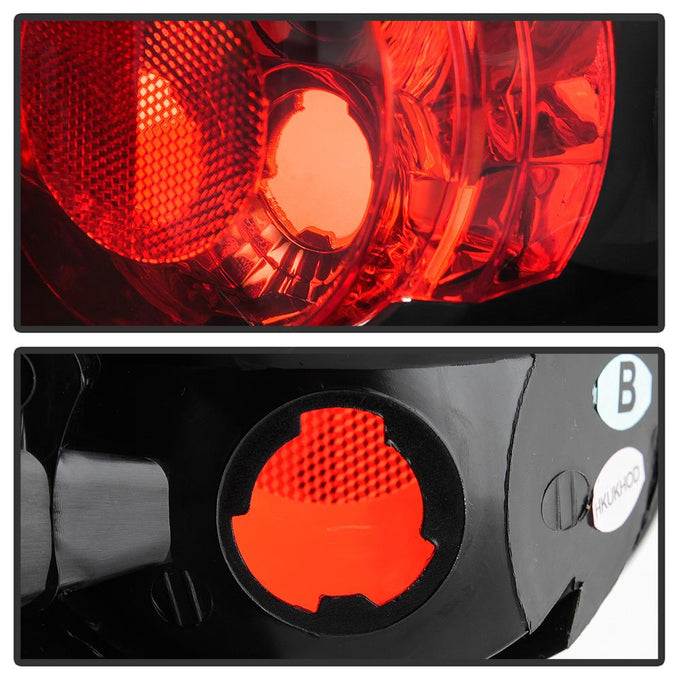 Black Euro Style Tail Lights <br>01-03 Ford F-150