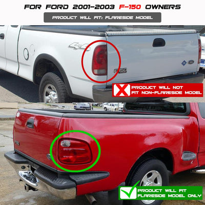 Chrome Euro Style Tail Lights <br>01-03 Ford F-150