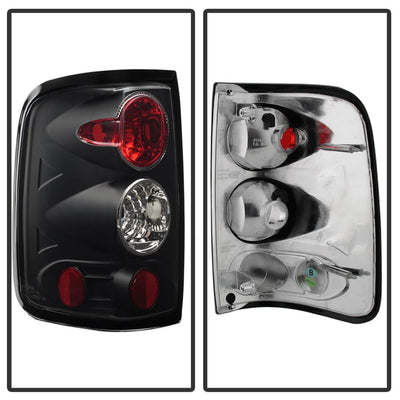 Black Euro Style Tail Lights <br>04-08 Ford F-150