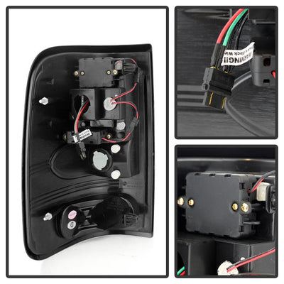 Black LED Tail Lights <br>04-08 Ford F-150