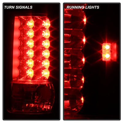 Black LED Tail Lights <br>04-08 Ford F-150