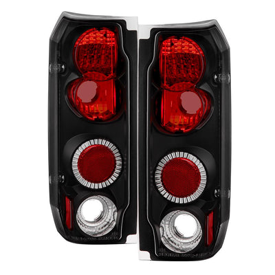 Black Euro Style Tail Lights <br>87-96 Ford F-150 88-96 Ford Bronco