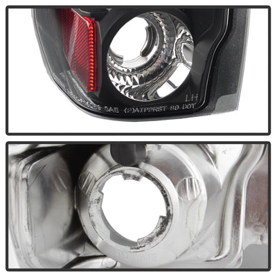 Black Euro Style Tail Lights <br>87-96 Ford F-150 88-96 Ford Bronco