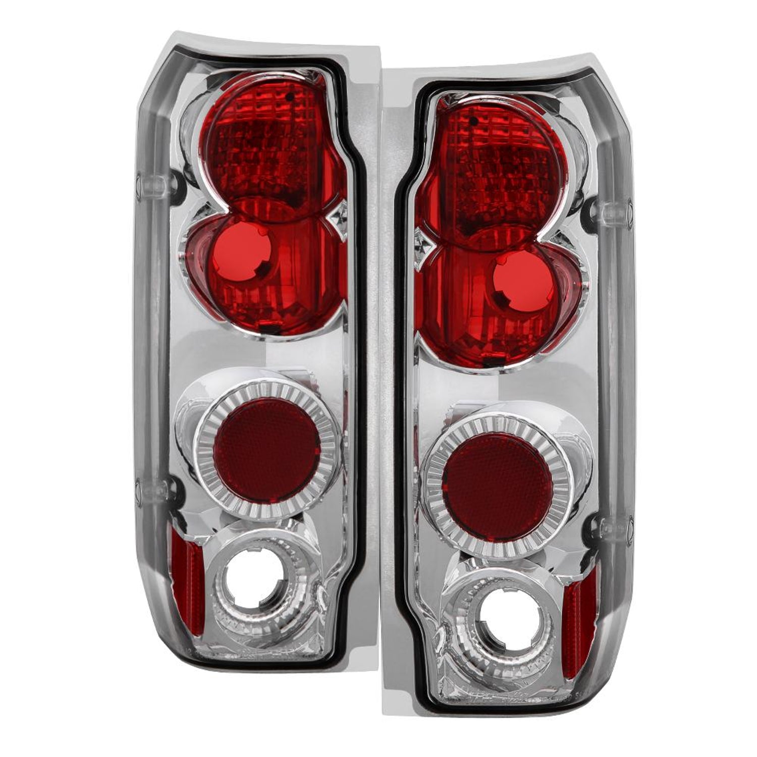 Chrome Euro Style Tail Lights <br>87-96 Ford F-150 88-96 Ford Bronco