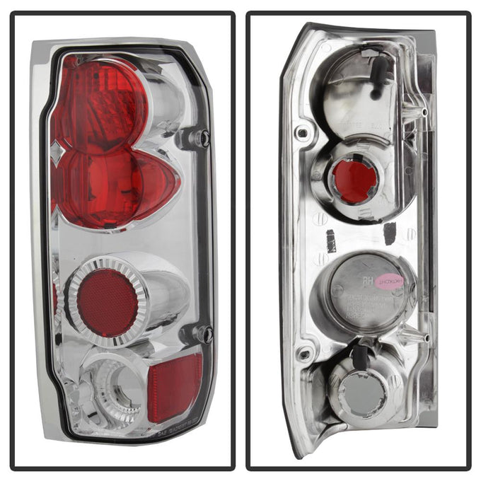 Chrome Euro Style Tail Lights <br>87-96 Ford F-150 88-96 Ford Bronco