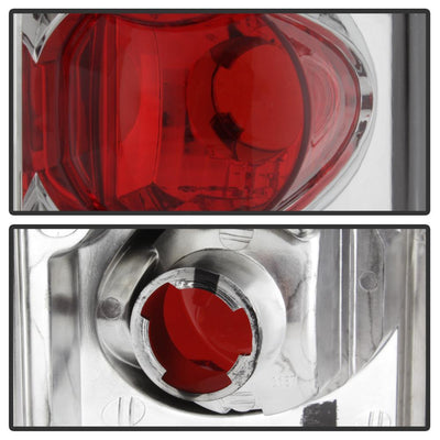 Chrome Euro Style Tail Lights <br>87-96 Ford F-150 88-96 Ford Bronco