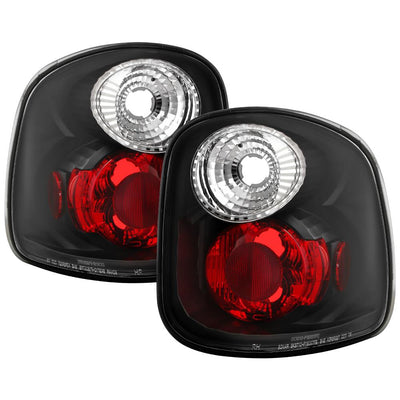 Black Euro Style Tail Lights <br>97-00 Ford F-150