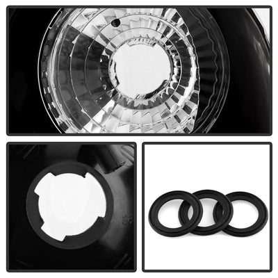 Black Euro Style Tail Lights <br>97-00 Ford F-150