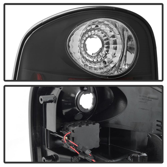 Black LED Tail Lights <br>97-03 Ford F-150
