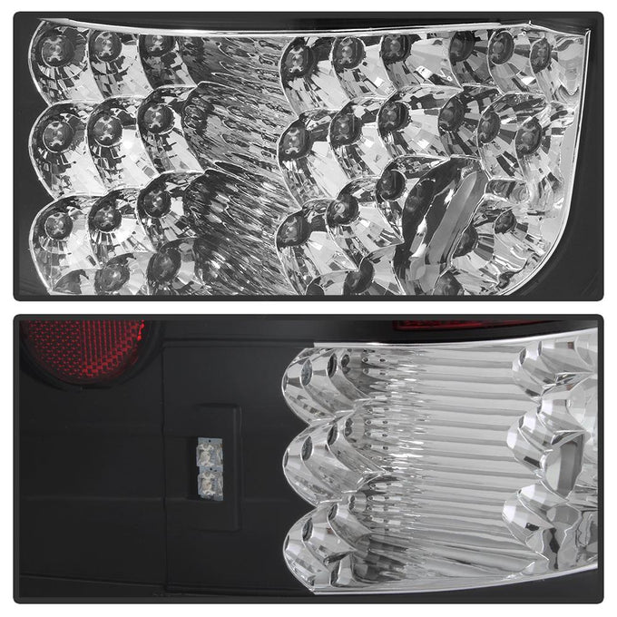 Black LED Tail Lights <br>97-03 Ford F-150
