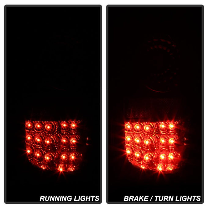 Black LED Tail Lights <br>97-03 Ford F-150