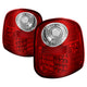 Red Clear LED Tail Lights <br>97-03 Ford F-150