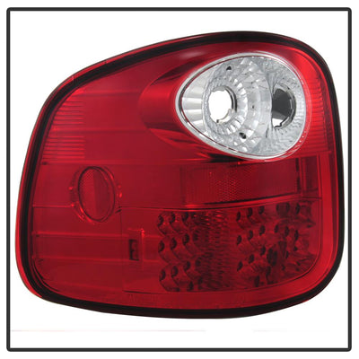 Red Clear LED Tail Lights <br>97-03 Ford F-150