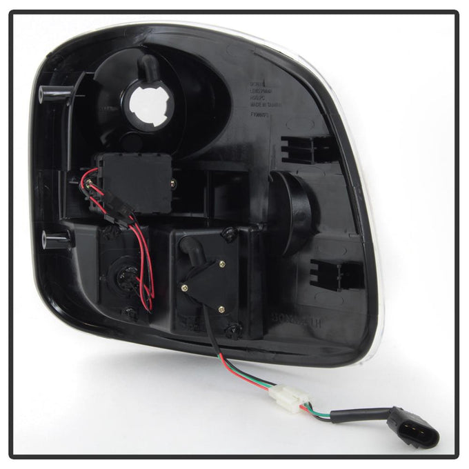 Red Clear LED Tail Lights <br>97-03 Ford F-150