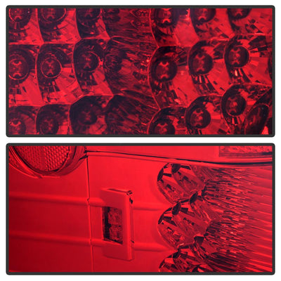 Red Clear LED Tail Lights <br>97-03 Ford F-150