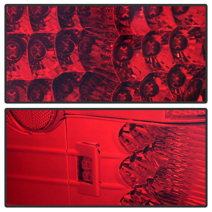 Red Clear LED Tail Lights <br>97-03 Ford F-150