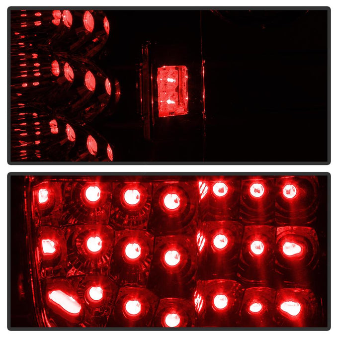 Red Clear LED Tail Lights <br>97-03 Ford F-150