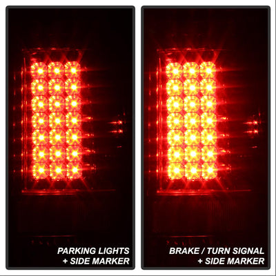 Chrome LED Tail Lights <br>97-03 Ford F150, 99-07 F250-550 Super Duty
