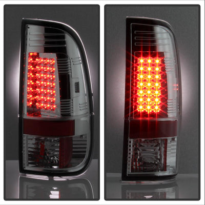 Chrome LED Tail Lights <br>97-03 Ford F150, 99-07 F250-550 Super Duty