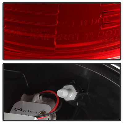 Red Clear LED Tail Lights <br>97-03 Ford F150, 99-07 F250-550 Super Duty