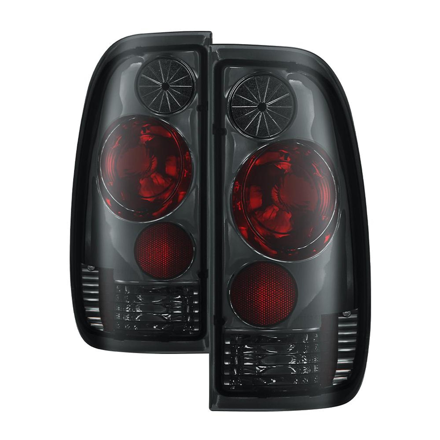 Smoke Euro Style Tail Lights <br>97-03 Ford F150, 99-07 F250-550 Super Duty