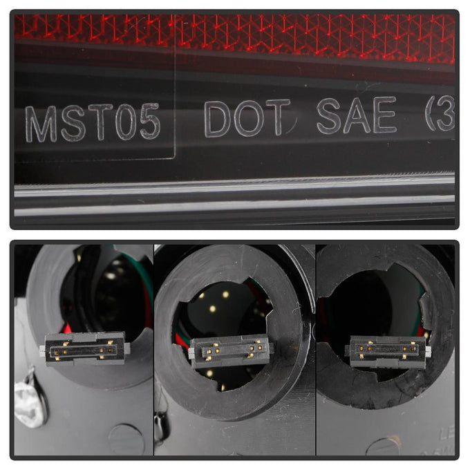 Black LED Tail Lights <br>05-09 Ford Mustang