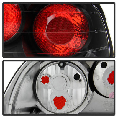 Black Euro Style Tail Lights <br>94-95 Ford Mustang