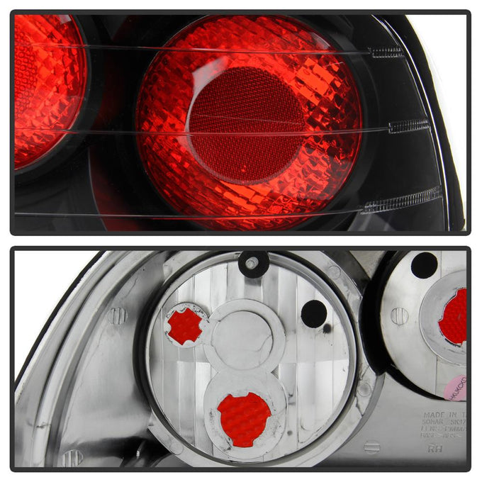 Black Euro Style Tail Lights <br>94-95 Ford Mustang