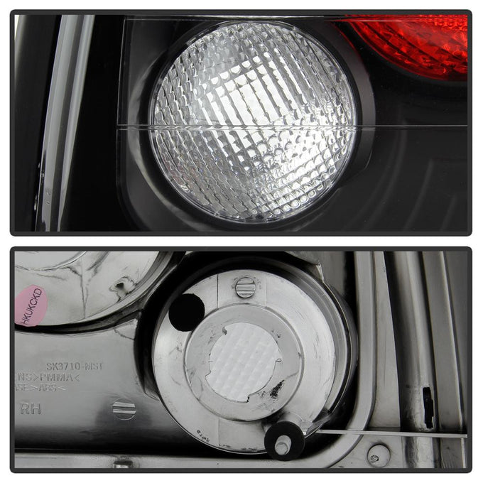 Black Euro Style Tail Lights <br>94-95 Ford Mustang
