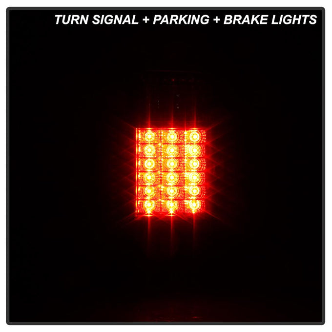 Black LED Tail Lights <br>01-05 Ford Ranger