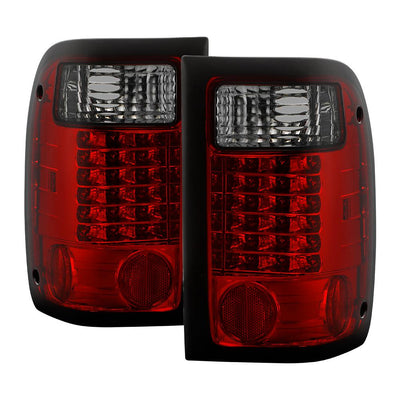 Red Smoke LED Tail Lights <br>01-05 Ford Ranger