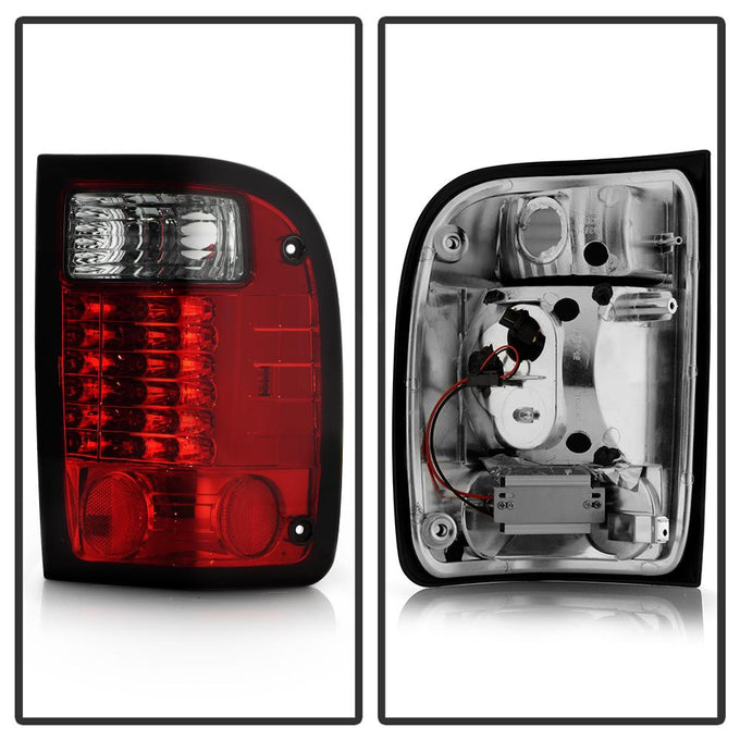 Red Smoke LED Tail Lights <br>01-05 Ford Ranger
