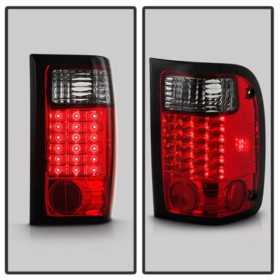 Red Smoke LED Tail Lights <br>01-05 Ford Ranger