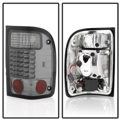 Smoke LED Tail Lights <br>01-05 Ford Ranger