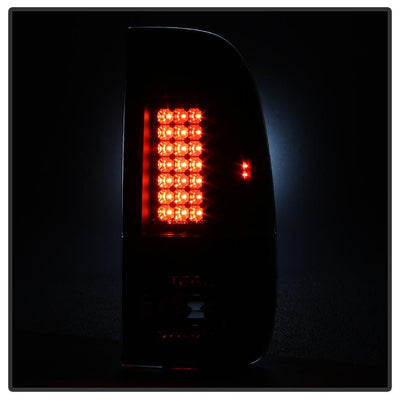 Black LED Tail Lights <br>08-16 Ford F250-F450 Super duty