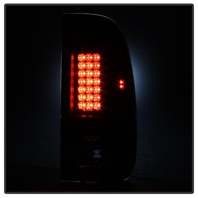 Black LED Tail Lights <br>08-16 Ford F250-F450 Super duty