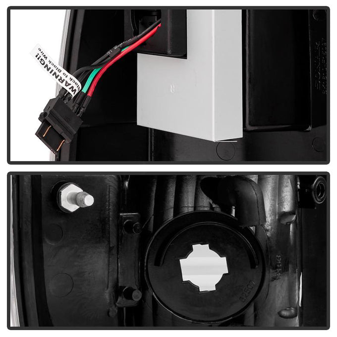 Black LED Tail Lights <br>08-16 Ford F250-F450 Super duty
