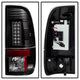 Black LED Tail Lights <br>08-16 Ford F250-F450 Super duty