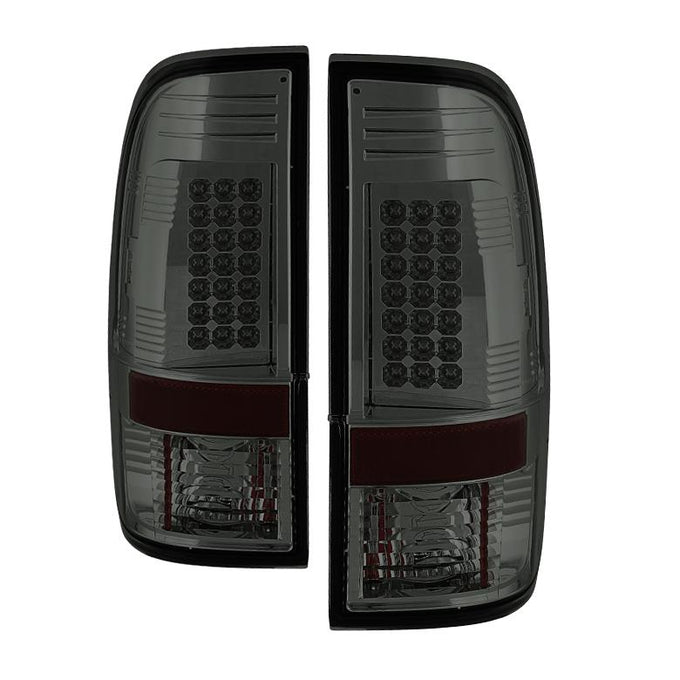 Smoke LED Tail Lights <br>08-16 Ford F250-F450 Super duty