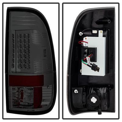 Smoke LED Tail Lights <br>08-16 Ford F250-F450 Super duty