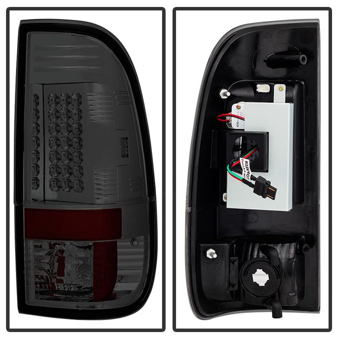 Smoke LED Tail Lights <br>08-16 Ford F250-F450 Super duty