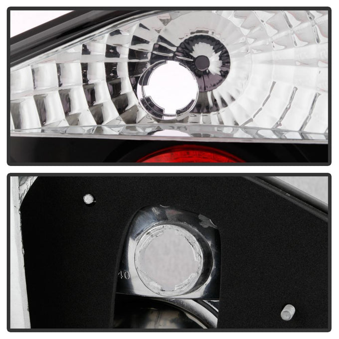 Black Euro Style Tail Lights <br>01-02 Honda Accord